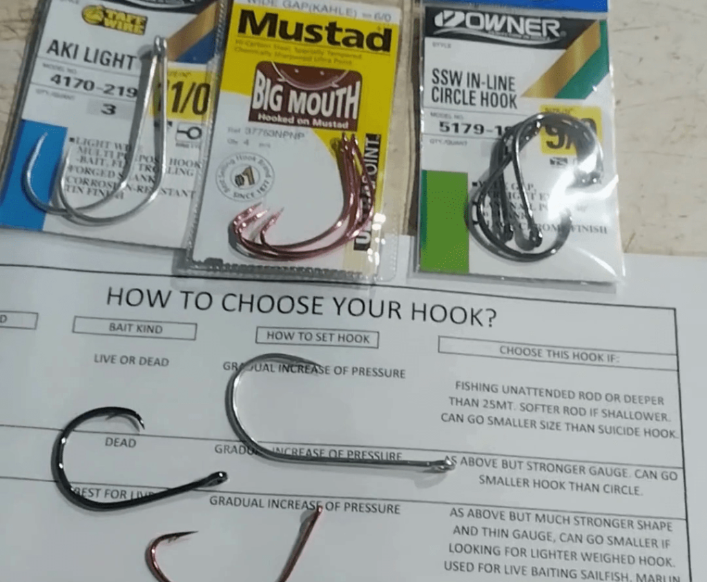 How to choose the hook for live baiting