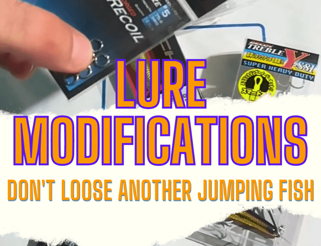 Lure modifications for jumping fish